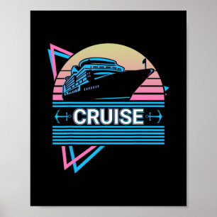 Kryssningsfartyg Retro Poster