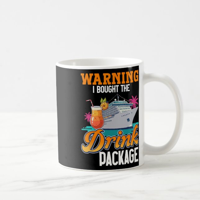 Kryssningsfartyg Semester Dryckespaket Varning Jag Kaffemugg (Höger)
