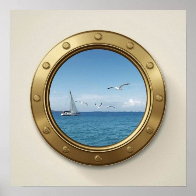 Kryssningsfartygs Hyttdekor Poster (Framsidan)