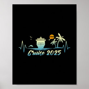 Kryssningsfartygsdräkt Semesterkryssning 2025 Krys Poster