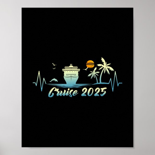 Kryssningsfartygsdräkt Semesterkryssning 2025 Krys Poster (Framsidan)
