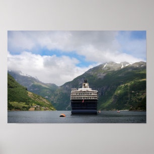 Kryssningsfrakt i Geirangerfjord poster