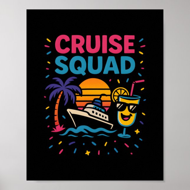 Kryssningsgänget Semesterstämning  Poster (Framsidan)