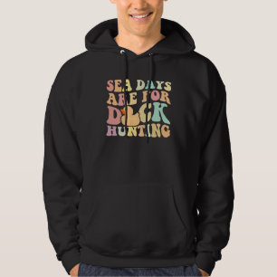 Kryssningshavsdagar är för ankdjakt gummianka hoodie