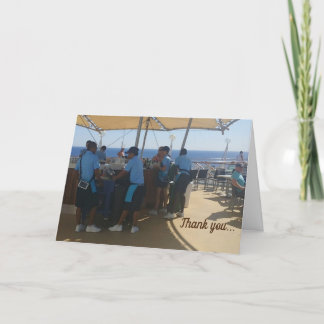 Kryssningskort - Tack (vikning) Kort