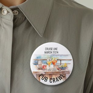 Kryssningslinje för pubb-krypning cocktails  knapp