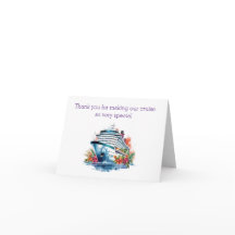 Kryssningsmedarbetarens tackkort