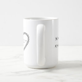 Kryssningsmugg med hjärtlig tassavtryckstribut kaffemugg