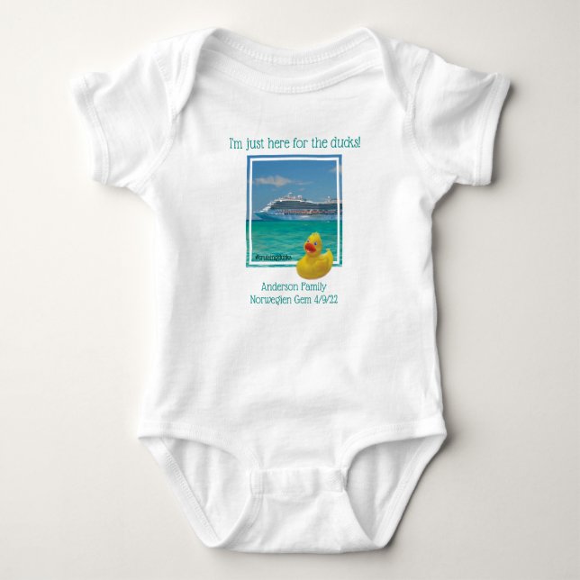 Kryssningsskjorta för familjen anka t shirt (Framsida)