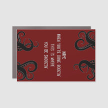 Kryssningsskylt 12 x 18 magnetdörr