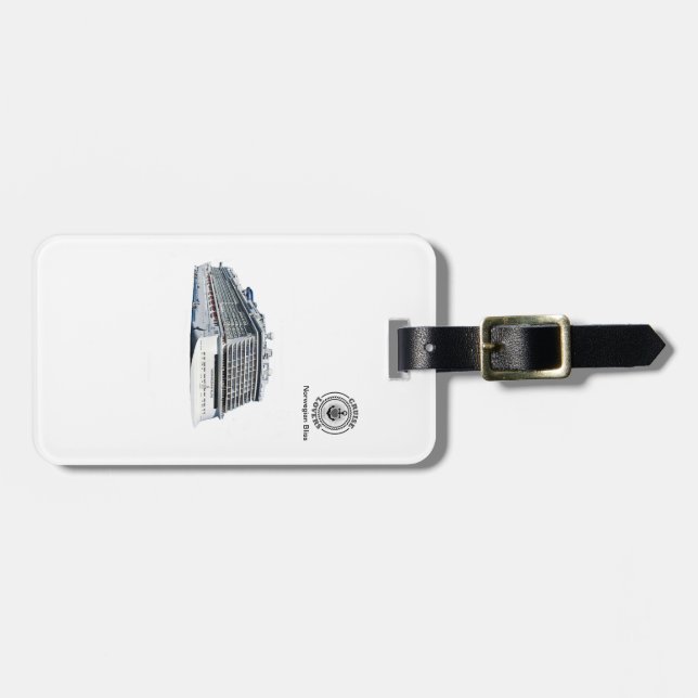 Kryssningsskylt för Älskare norska bliss Bagagebricka (Horisontell Framsida)