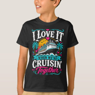 Kryssningssquad 2026 vänner familj par matchande t shirt