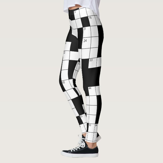 Kryssordsbenkläder Leggings (Vänster)