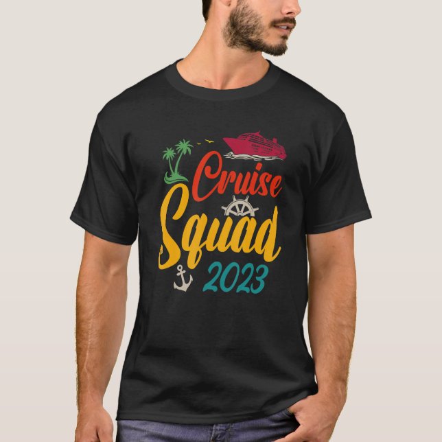 Kryssruta 2023-familjens matchande gruppkvadrat-kv t shirt (Framsida)
