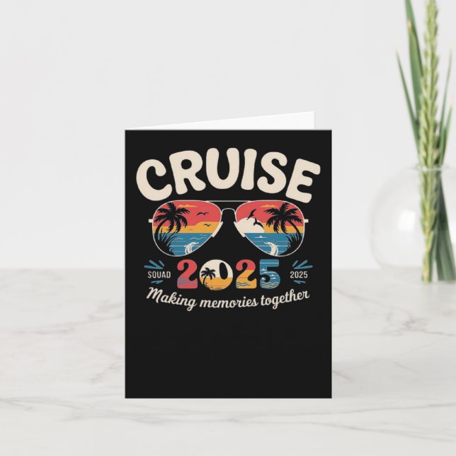 Kryssruta 2025 - Retro Vacation Aesthetic for T Kort (Framsida)