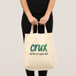 Kryssruta - Minimalistisk penseltypografi Eco Tote Tygkasse