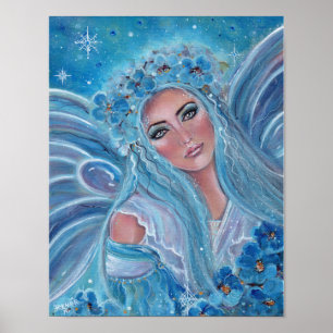 Krysta frosty Blue Fairy poster av Renee Lavoie