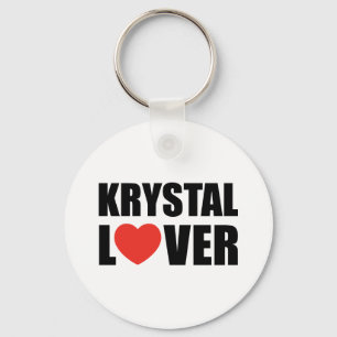 Krystal älskare nyckelring