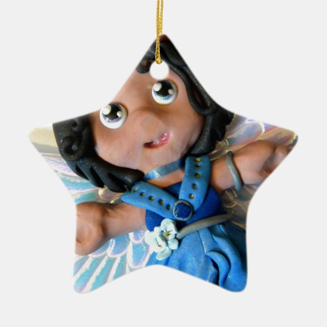 Krystal ängel II Julgransprydnad Keramik (Framsidan)