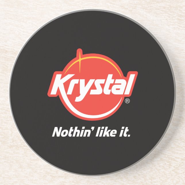 Krystal logotypkustfartyg underlägg sandsten (Framsidan)