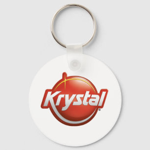 Krystal ny logotyp nyckelring