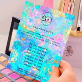 Krystal opal FAUX-holograf Flyer