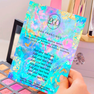 Krystal opal FAUX-holograf Flyer