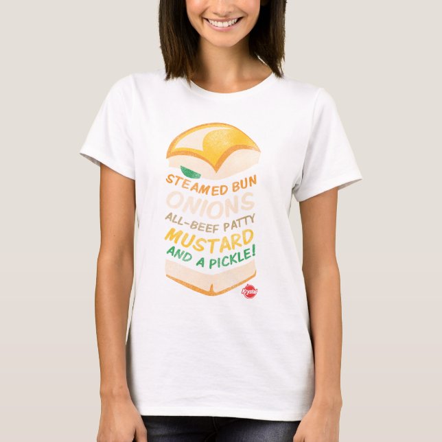 Krystal staplade tee shirt (Framsida)