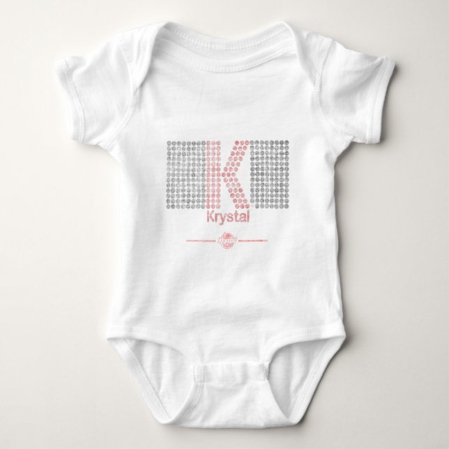 Krystal stort K T Shirt (Framsida)