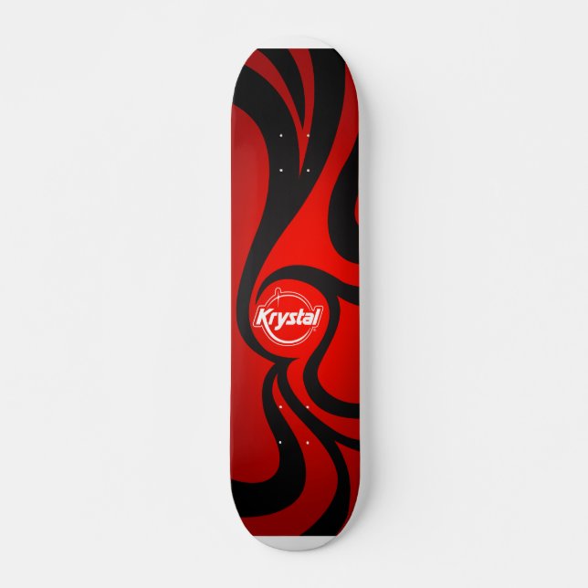 Krystal virvlar runt skateboarden mini skateboard bräda 18,5 cm (Framsida)