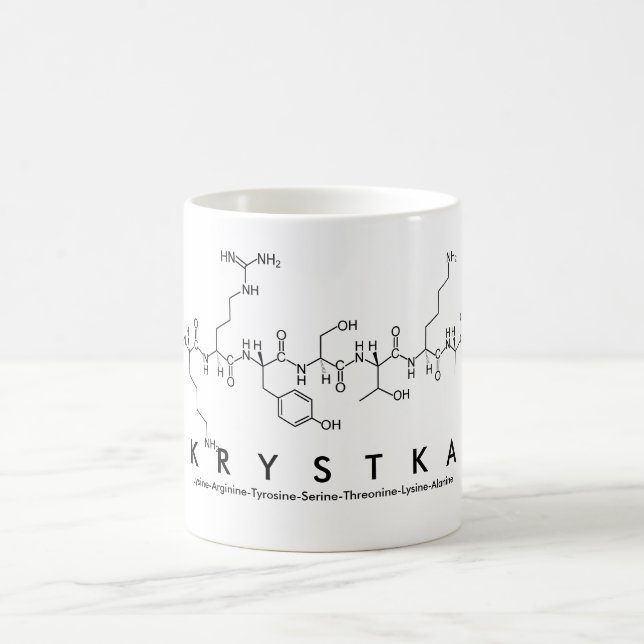 Krystka peptide namn mugg (Center)