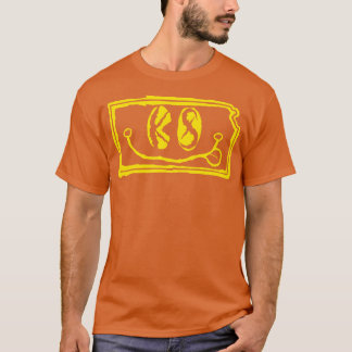 KS Ögon Kansas Grunge Smiling Ansikte Gult T Shirt