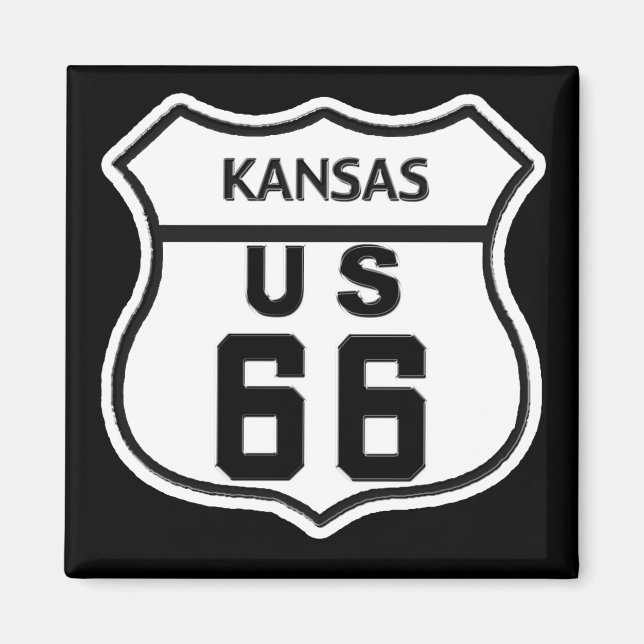 KS US ROUTE 66 MAGNET (Framsidan)