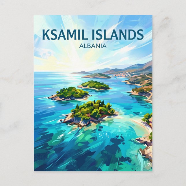 Ksamilöarna Albanien Vykort (Framsida)