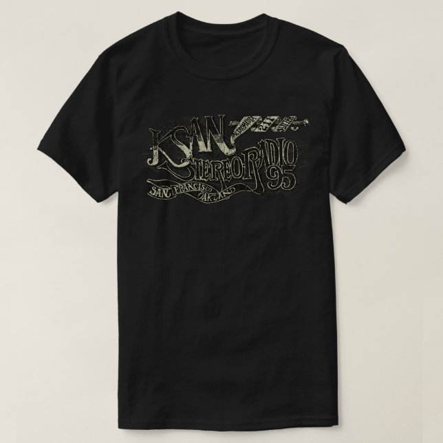 KSAN Stereo Radio 95 1968 T Shirt (Design framsida)