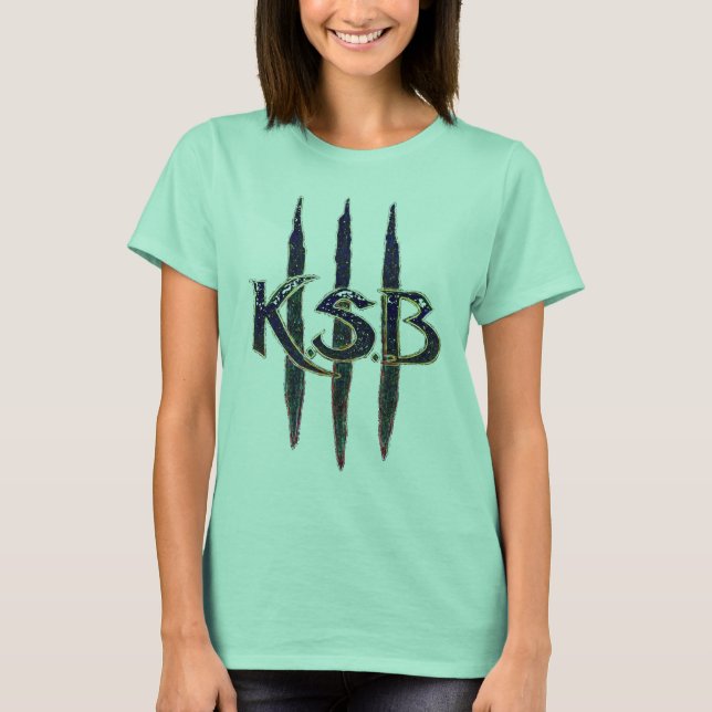 KSB Blue Grunge Logotyp Tee (Framsida)