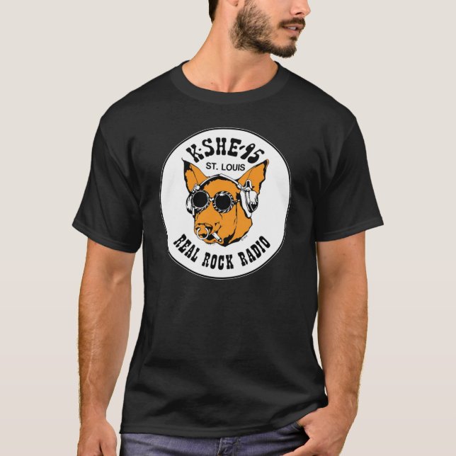 KSHE 95 Funny DogKSHE 95 Copy Gift Halloween Day T Shirt (Framsida)