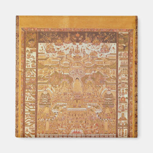 Kshitigarbha domare av helvete, från Dunhuang Magnet