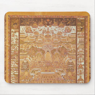 Kshitigarbha domare av helvete, från Dunhuang Musmatta