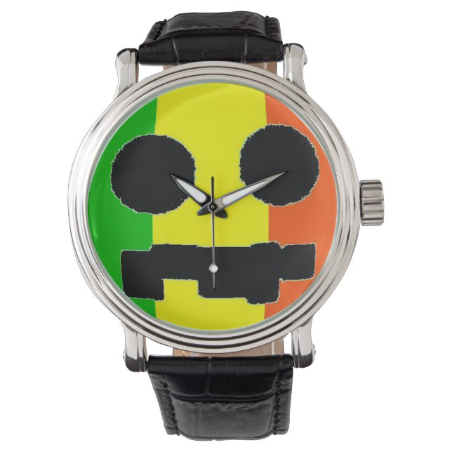 KSP! Rasta Ansikte Watch Armbandsur (Framsida)