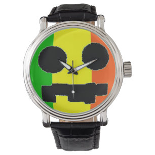 KSP! Rasta ansikteklocka Armbandsur