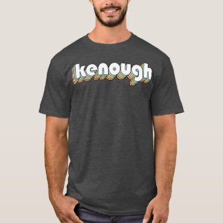 Ktillräckligt Retro Regbow Typography Faded Stil T Shirt