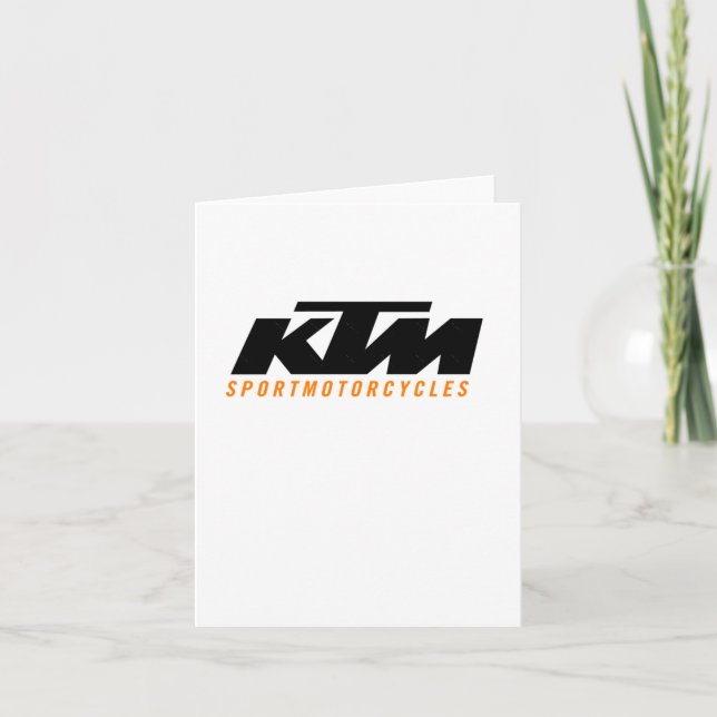 KTM Logotyp Sticker2 Kort (Framsida)