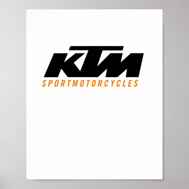 KTM Logotyp Sticker2 Poster (Framsidan)