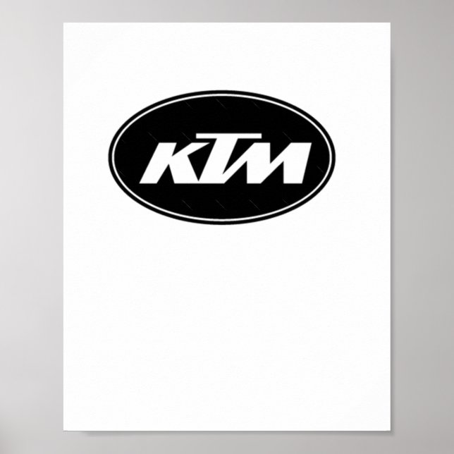 Ktm Logotyp Sticker Poster (Framsidan)