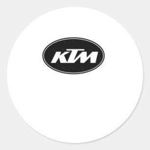 Ktm Logotyp Sticker Runt Klistermärke