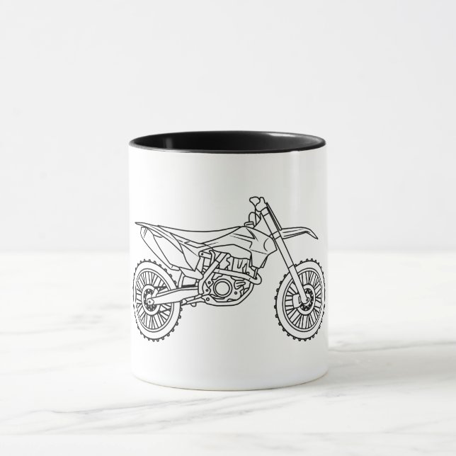 KTM Motocross line art Mugg (Center)