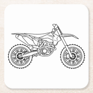 KTM Motocross line art Underlägg Papper Kvadrat