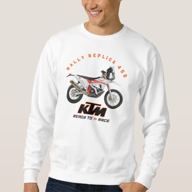 KTM RALLY REPLICA 450 Designer-skjortor Lång Ärmad Tröja (Framsida)