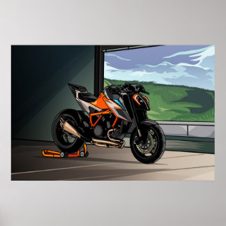KTM SuperDuke beasten Poster